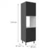 Obrazek Szafka Kuchenna Aria-Bl/Ant Anti Fingerprint 60dp-215 2f
