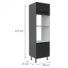 Obrazek Szafka Kuchenna Aria-Bl/Ant Anti Fingerprint 60dpm-215 2f