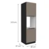 Obrazek Szafka Kuchenna Aria-Ta/Bl Anti Fingerprint 60dp-210 2f
