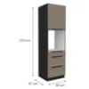 Obrazek Szafka Kuchenna Aria-Ta/Bl Anti Fingerprint 60dps-210 1f 3s