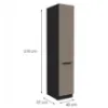 Obrazek Szafka Kuchenna Aria-Ta/Bl Anti Fingerprint 40dk-210 2f