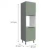 Obrazek Szafka Kuchenna Aria-Sa/Ant Anti Fingerprint 60dp-215 2f