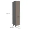 Obrazek Szafka Kuchenna Aria-Ta/Ant Anti Fingerprint 40dk-215 2f