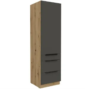 Obrazek Szafka Kuchenna Aria-Gr/Ar Anti Fingerprint 60dks-210 1f 3s
