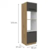 Obrazek Szafka Kuchenna Aria-Gr/Ar Anti Fingerprint 60dpm-210 2f