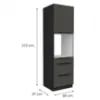 Obrazek Szafka Kuchenna Aria-Gr/Bl Anti Fingerprint 60dps-210 1f 3s