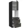 Obrazek Szafka Kuchenna Aria-Gr/Bl Anti Fingerprint 60dps-210 1f 3s