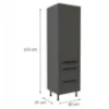 Obrazek Szafka Kuchenna Aria-Gr/Ant Anti Fingerprint 60dks-215 1f 3s