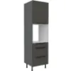 Obrazek Szafka Kuchenna Aria-Gr/Ant Anti Fingerprint 60dps-215 1f 3s