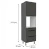 Obrazek Szafka Kuchenna Aria-Gr/Ant Anti Fingerprint 60dps-215 1f 3s