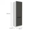 Obrazek Szafka Kuchenna Aria-Gr/Wh Anti Fingerprint 60lo-210 2f