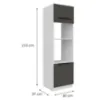 Obrazek Szafka Kuchenna Aria-Gr/Wh Anti Fingerprint 60dpm-210 2f