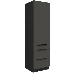 Obrazek Szafka Kuchenna Aria-Gr/Bl Anti Fingerprint 60dks-210 1f 3s