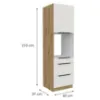Obrazek Szafka Kuchenna Aria-Wh/Ar Anti Fingerprint 60dps-210 1f 3s