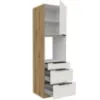 Obrazek Szafka Kuchenna Aria-Wh/Ar Anti Fingerprint 60dps-210 1f 3s