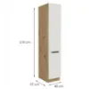 Obrazek Szafka Kuchenna Aria-Wh/Ar Anti Fingerprint 40dk-210 2f