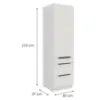 Obrazek Szafka Kuchenna Aria-Wh/Wh Anti Fingerprint 60dks-210 1f 3s
