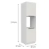 Obrazek Szafka Kuchenna Aria-Wh/Wh Anti Fingerprint 60dp-210 2f