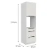 Obrazek Szafka Kuchenna Aria-Wh/Wh Anti Fingerprint 60dps-210 1f 3s