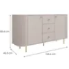 Obrazek Komoda Ovalio 823  25 3s Beż Piaskowy