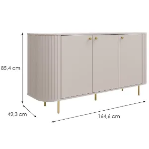 Obrazek Komoda Ovalio 830  3f Beż Piaskowy