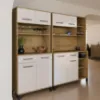 Obrazek Buffet Linda Biały/Dąb Lancelot 120 (VIGO)