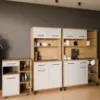 Obrazek Buffet Linda Biały/Dąb Lancelot 120 (VIGO)