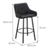 Obrazek Stołek barowy Soho 12638 czarny