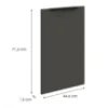 Obrazek Front Kuchenny Zm Aria-Gr/Ant Anti Fingerprint 713x446