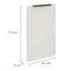 Obrazek Front Kuchenny Zm Aria-Wh/Ant Anti Fingerprint 713x446