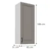 Obrazek Szafka kuchenna Stilo claygrey/biały 45G-108 1F