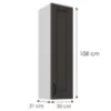 Obrazek Szafka kuchenna Stilo grafit mat/biały 30G-108 1F