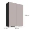 Obrazek Szafka kuchenna Arona cashmere 80G-108 2F