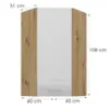 Obrazek Szafka kuchenna artisan biały 60x60 GN-108 1F (45°)