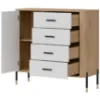 Obrazek Komoda Dante Dt08 Dąb Cremona/Biały