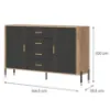Obrazek Komoda Dante Dt09 Dąb Cremona/Antracyt