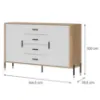 Obrazek Komoda Dante Dt09 Dąb Cremona/Biały