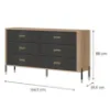 Obrazek Komoda Dante Dt05  Dąb Cremona/Antracyt