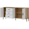 Obrazek Komoda Dante Dt07 Dąb Cremona/Biały