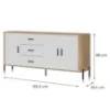 Obrazek Komoda Dante Dt07 Dąb Cremona/Biały