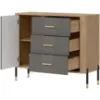 Obrazek Komoda Dante Dt03  Dąb Cremona/Szary