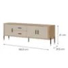 Obrazek Komoda Dante Rtv Dt02 Dąb Cremona/Kaszmir