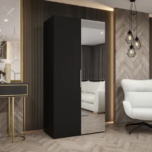 Obrazek Szafa Marbella II 100 czarny/kaszmir