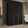 Obrazek Szafa Alicante I 150 czarny/srebrny