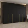 Obrazek Szafa Alicante I 300 czarny/złoty