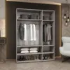 Obrazek Szafa Marbella II 150 kaszmir/czarny