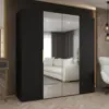 Obrazek Szafa Marbella II 200 czarny/złoty