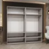 Obrazek Szafa Marbella II 200 kaszmir/czarny