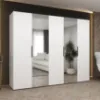 Obrazek Szafa Marbella II 250 biały/czarny