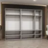 Obrazek Szafa Marbella II 250 kaszmir/czarny